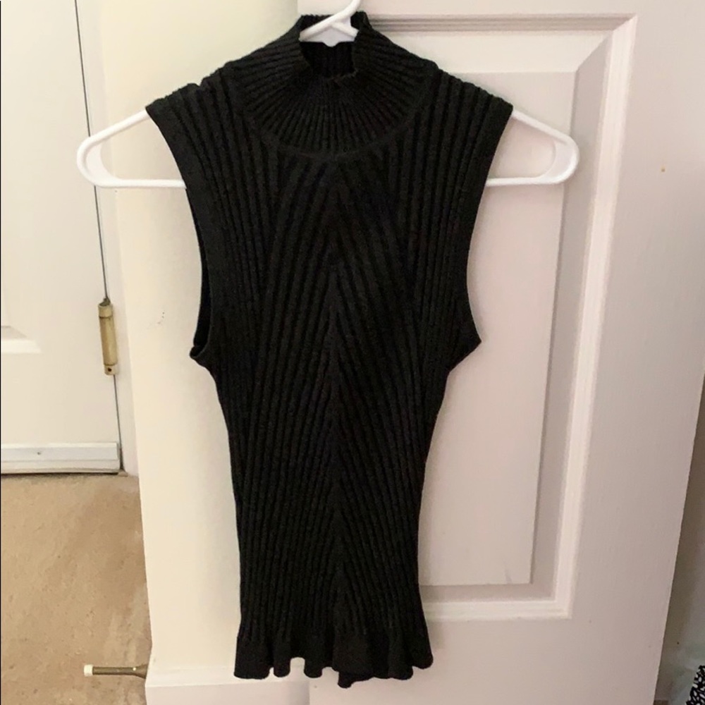 Dark gray turtle neck tank!